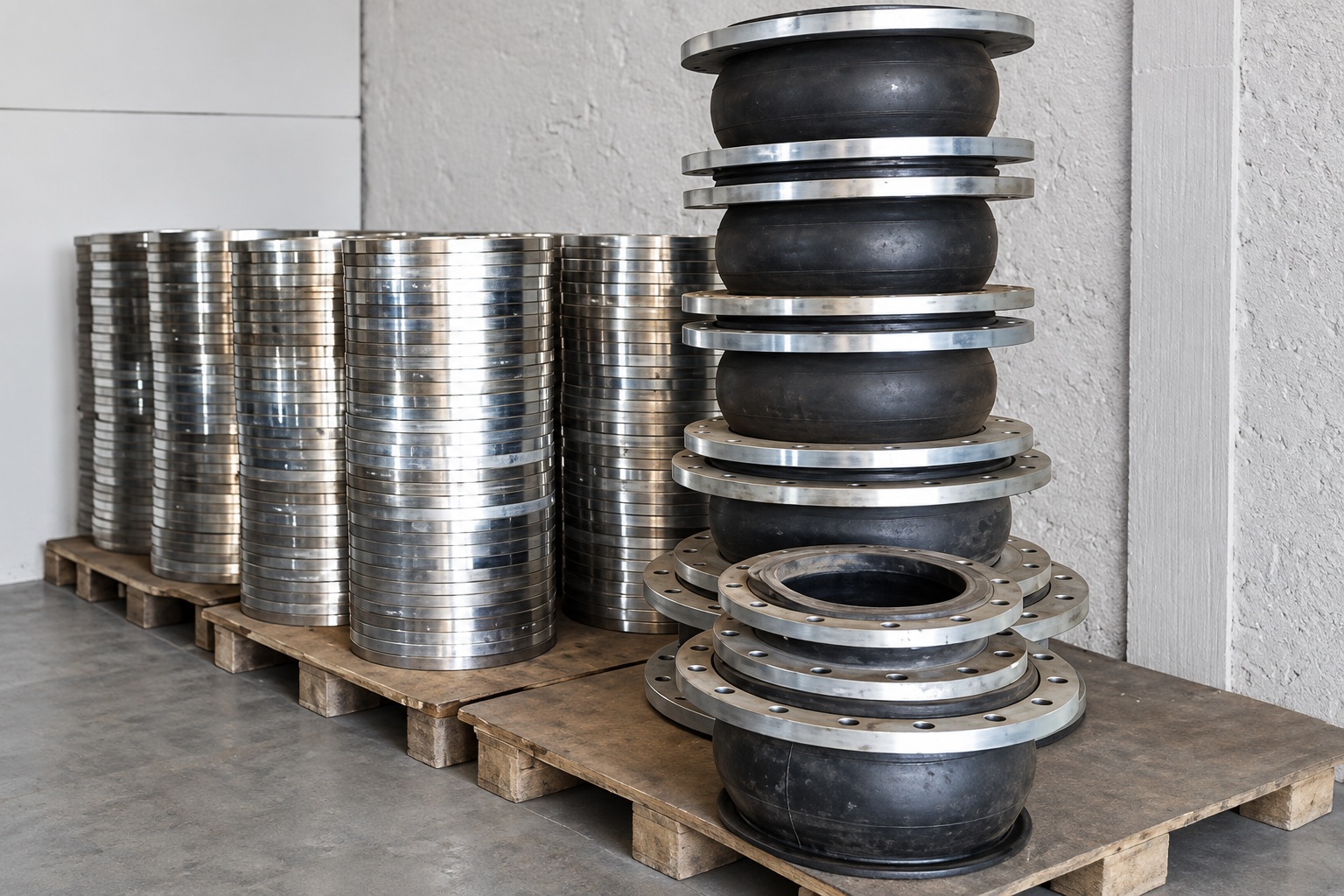 Armflex rubber bellows and flanges at the Intermech premises in Springs, Gauteng